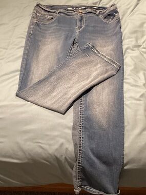 Wallflower Faded Blue Straight Leg Jeans
